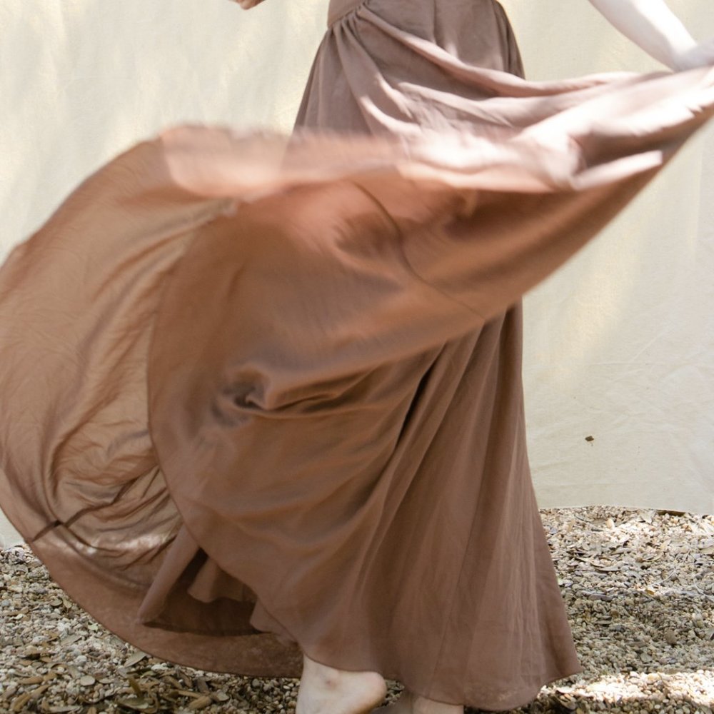 Anthropologie Chiffon Maxi Skirt
